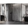 Mexen Lunar T kabina prysznicowa uchylna lewa 80 x 80 cm, transparent, gun gray szczotkowany - 834T-080-080-66-00-L