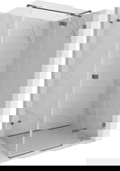 Mexen Lunar T kabina prysznicowa uchylna prawa 75 x 80 cm, transparent, gun gray szczotkowany - 834T-075-080-66-00-P