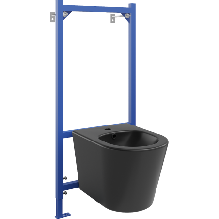 Mexen zestaw podtynkowy bidetowy stelaż Fenix B z bidetem Rico, czarny mat - 69935724885