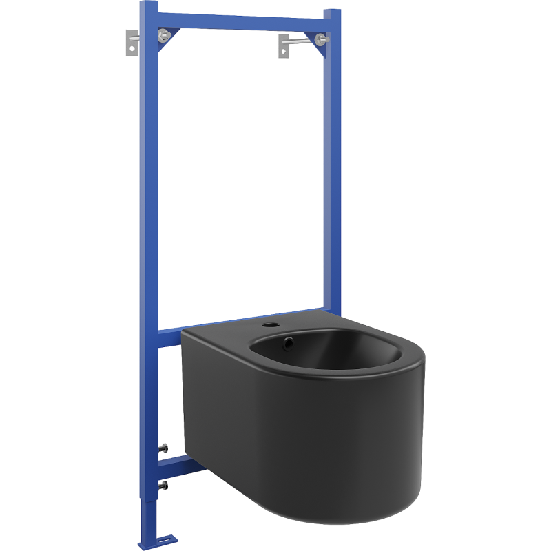 Mexen zestaw podtynkowy bidetowy stelaż Fenix B z bidetem Sofia, czarny mat - 69935544885