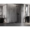 Mexen Lunar T kabina prysznicowa uchylna prawa 90 x 90 cm, transparent, gun gray szczotkowany - 834T-090-090-66-00-P