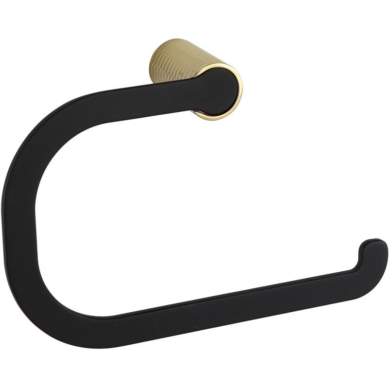 Mexen Base wieszak na ręcznik, czarny/złoty - 70882321-57