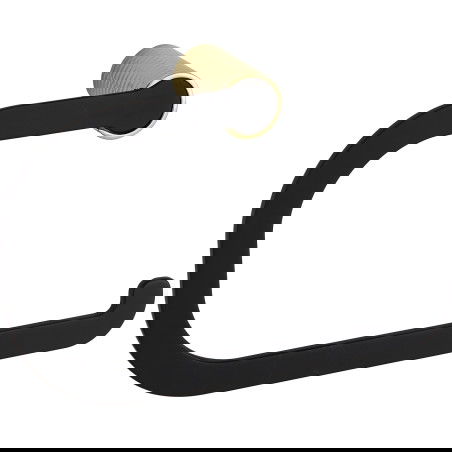 Mexen Base wieszak na ręcznik, czarny/złoty - 70882321-57