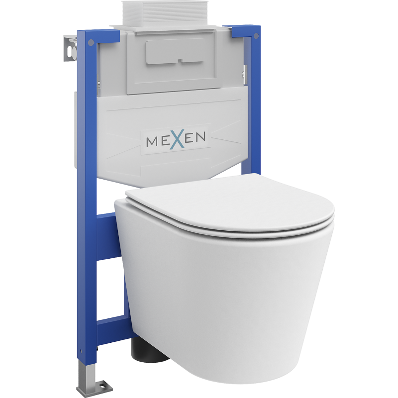 Mexen zestaw podtynkowy WC stelaż Fenix XS-U z miską WC Rico i deską wolnoopadającą, biały mat - 68530724001