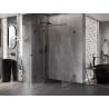 Mexen Lunar T kabina prysznicowa uchylna lewa 75 x 120 cm, transparent, czarna - 834T-075-120-70-00-L