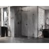 Mexen Lunar T kabina prysznicowa uchylna lewa 75 x 120 cm, transparent, czarna - 834T-075-120-70-00-L