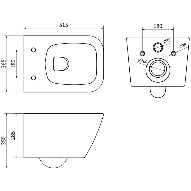 Mexen Madox miska wc Rimless z deską wolnoopadającą slim, duroplast, biała połysk - 30154000