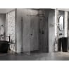 Mexen Lunar T kabina prysznicowa uchylna prawa 70 x 120 cm, transparent, czarna - 834T-070-120-70-00-P