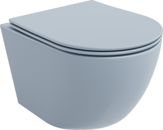 Mexen Lena miska wc Rimless z deską wolnoopadającą slim, duroplast, szara-niebieska mat - 30224069