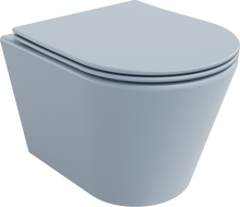 Mexen Rico miska wc Rimless z deską wolnoopadającą slim, duroplast, szara-niebieska mat - 30724069