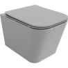 Mexen Teo miska wc Rimless z deską wolnoopadającą slim, duroplast, szara jasna mat - 30854061