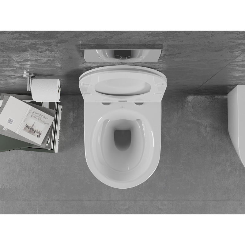 Mexen Lena miska wc Rimless, biała połysk - 3322XX00