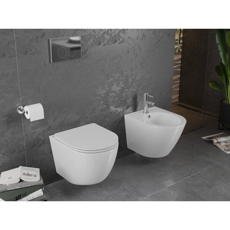 Mexen Lena miska wc Rimless, biała połysk - 3322XX00
