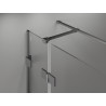 Mexen Lunar T kabina prysznicowa uchylna lewa 100 x 80 cm, transparent, gun metal - 834T-100-080-95-00-L