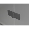 Mexen Lunar T kabina prysznicowa uchylna lewa 100 x 100 cm, transparent, gun metal - 834T-100-100-95-00-L