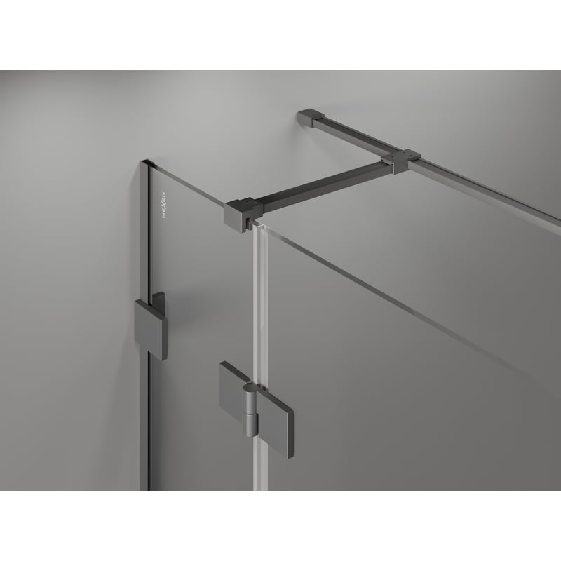 Mexen Lunar T kabina prysznicowa uchylna prawa 100 x 90 cm, transparent, gun metal - 834T-100-090-95-00-P