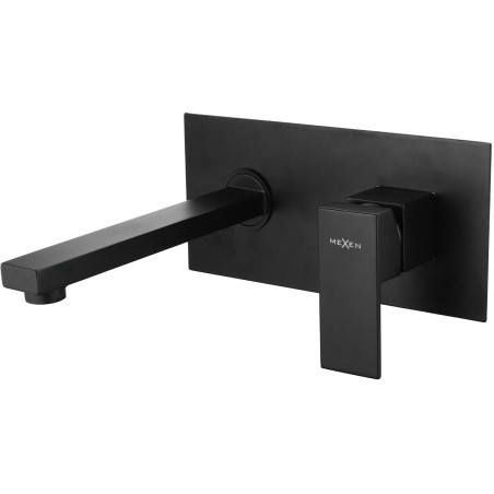 Mexen Cube bateria umywalkowa podtynkowa, czarna - 73115-70