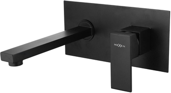 Mexen Cube bateria umywalkowa podtynkowa, czarna - 73115-70
