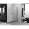 Mexen Exo-S Duo kabina prysznicowa kwadratowa rozsuwana 95 x 95 cm, transparent, złota - 8111-095-095-50-00