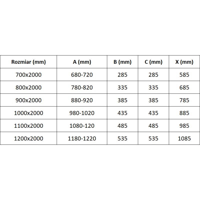 Mexen Exo drzwi prysznicowe podwójne uchylne 90 cm, transparent, chrom - 814-090-000-01-00
