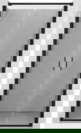 Mexen Exo drzwi prysznicowe podwójne uchylne 110 cm, transparent, czarne - 814-110-000-70-00