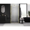 Mexen Exo-B Duo drzwi prysznicowe podwójne uchylne 110 cm, transparent, złote - 814-110-000-50-00