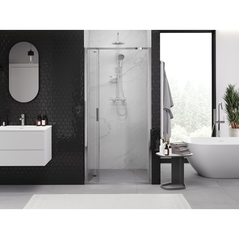 Mexen Exo drzwi prysznicowe składane 120 cm, transparent, chrom - 816-120-000-01-00