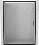 Mexen Exo-S drzwi prysznicowe rozsuwane 180 cm, transparent, czarne - 8151-180-000-70-00