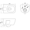Mexen Margo miska wc Rimless z deską wolnoopadającą slim, duroplast, biała połysk - 30420900