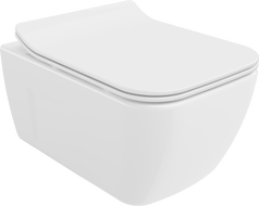 Mexen Margo miska wc Rimless z deską wolnoopadającą slim, duroplast, biała połysk - 30420800