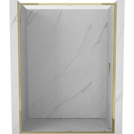 Mexen Exo-S drzwi prysznicowe rozsuwane 190 cm, transparent, złote - 8151-190-000-50-00