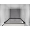 Mexen Exo drzwi prysznicowe podwójne uchylne 110 cm, transparent, czarne - 8182-110-000-70-00