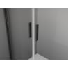 Mexen Exo drzwi prysznicowe podwójne uchylne 110 cm, transparent, czarne - 8182-110-000-70-00