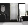 Mexen Exo drzwi prysznicowe podwójne uchylne 110 cm, transparent, złote - 8182-110-000-50-00