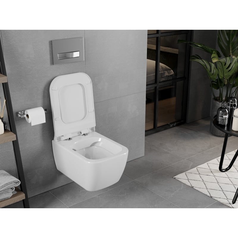 Mexen Elis miska wc Rimless, biała połysk - 3391XX00