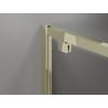 Mexen Exo drzwi prysznicowe podwójne uchylne 120 cm, transparent, złote - 8182-120-000-50-00