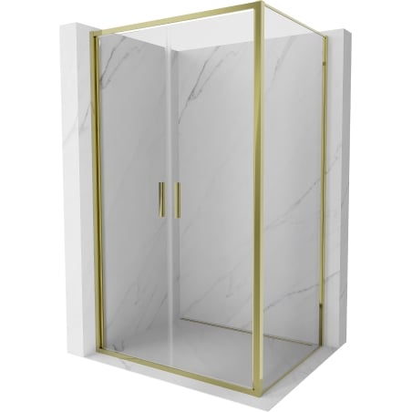 Mexen Exo kabina prysznicowa uchylna 110 x 70 cm, transparent, złota - 814-110-070-50-00