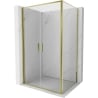 Mexen Exo kabina prysznicowa uchylna 110 x 70 cm, transparent, złota - 814-110-070-50-00