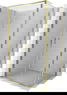 Mexen Exo kabina prysznicowa uchylna 110 x 80 cm, transparent, złota - 814-110-080-50-00