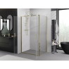 Mexen Exo-B Duo kabina prysznicowa uchylna 120 x 75 cm, transparent, złota - 814-120-075-50-00