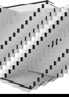 Mexen Exo kabina prysznicowa uchylna 110 x 100 cm, transparent, czarna - 814-110-100-70-00