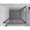 Mexen Exo kabina prysznicowa uchylna 110 x 120 cm, transparent, czarna - 814-110-120-70-00