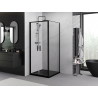 Mexen Exo-B Duo kabina prysznicowa uchylna 120 x 120 cm, transparent, czarna - 814-120-120-70-00