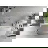 Mexen Luvo Slim wanna wolnostojąca 170 x 75 cm, biała, przelew gun gray szczotkowany - 52801707500-66