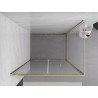 Mexen Exo-F kabina prysznicowa składana 95 x 110 cm, transparent, złota - 816-095-110-50-00