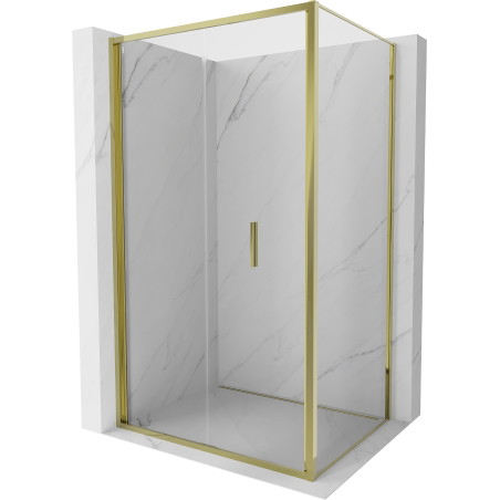 Mexen Exo-F kabina prysznicowa składana 75 x 120 cm, transparent, złota - 816-075-120-50-00
