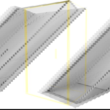 Mexen Exo kabina prysznicowa składana 110 x 70 cm, transparent, złota - 816-110-070-50-00