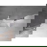 Mexen Velar L parawan nawannowy 2-skrzydłowy rozsuwany 80 x 150 cm, transparent, biały - 896-080-003-01-20