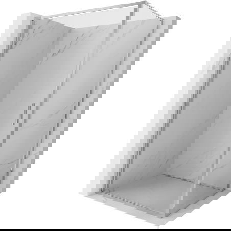 Mexen Exo kabina prysznicowa uchylna 75 x 120 cm, transparent, chrom - 817-075-120-01-00