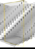 Mexen Exo kabina prysznicowa uchylna 90 x 110 cm, transparent, złota - 817-090-110-50-00